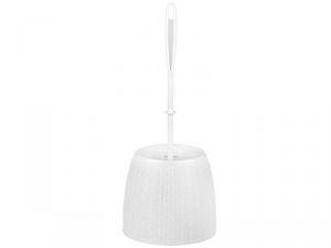 Ерш для туалета "Вязаное плетение", белый