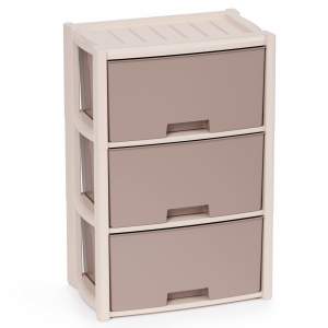 Комод 3-х секционный "Колорит" (бежевый)