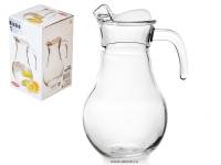 Кувшин 1л "Bistro" с прозрачной пластиковой крышкой, в коробке