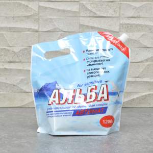 Средство для стирки АЛЬБА актив-концентрат 1200г (пакет)