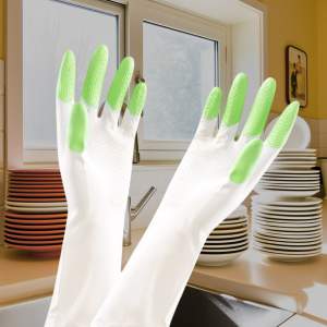 Перчатки хозяйственные ПВХ S микс цветов Komfi