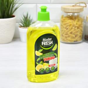 Гель для мытья посуды 500мл "Цитрус" TURBO, пуш пул, Master FRESH