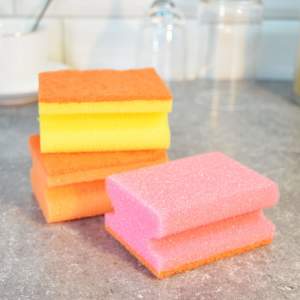 Губка для посуды 3шт 9*7*4,3см профильная "YORK"