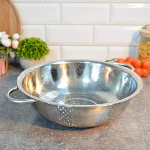 Дуршлаг 28см нерж с ручками, Jewel