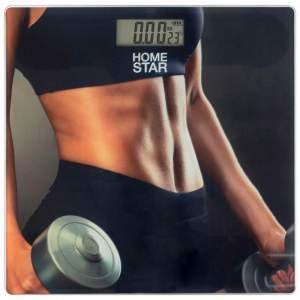 Весы напольные электронные HomeStar HS-6006B, стеклянная поверхность, 150кг