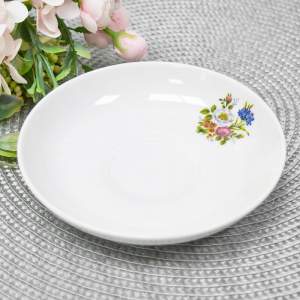 Блюдце 150мм форма 651 Букет цветов