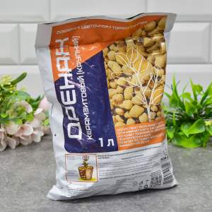 Дренаж цветочный 1л крупный керамзитовый Нов-Агро